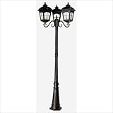 IMAGE OF Three Light Post Lantern Finish: Black