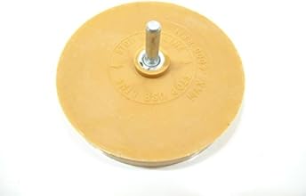 ゴムトレーサー ドリルに装着 車検ステッカー剥がし、シールはがしに