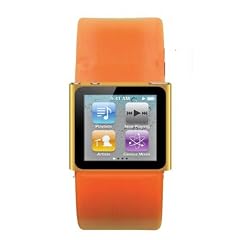 Navitech Orangen i-Watch Uhrenarmband f�r das neue Apple iPod Nano 6G 8/16 GB (Sept. 2010 Ausgabe)