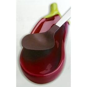 Buy Amco Ceramic Eggplant Spoon Rest