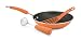 Rachael Ray Porcelain Enamel 3-Piece Omelette "Egg Buddy" Set, Orange
