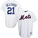 New York Mets #21 Carlos Delgado White Pinstripe Replica Baseball Jersey