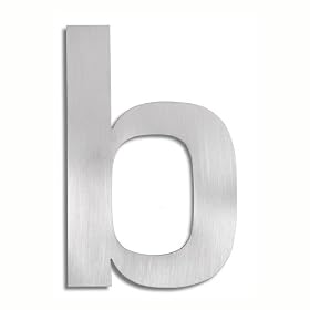 House Address Letter - Chrome B by Blomus by 
