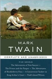 Mark Twain: Five Novels (Library of Essential Writers Series)