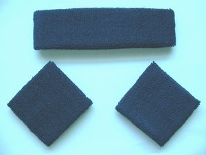 Thick Solid Color Wrist/HeadBand(set), Wristband, Sweatband