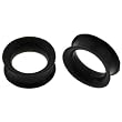Neon Black Soft Silicone Flesh Tunnel Plugs - 28mm (1.10'') - Sold as a Pair