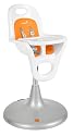 Boon Flair Pneumatic Pedestal Highchair - White and Orange