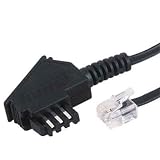 Hama Telefonkabel TAE F Universal, 15 m, Schwarz