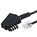 Hama Telefonkabel TAE F Universal, 6 m, Schwarz