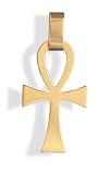 9ct Gold Large Plain Ankh Cross Pendant.