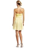 BCBGMAXAZRIA Womens Margo Strapless Silk Cocktail Dress