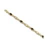Black Coral Bracelet with Opal in 14K Yellow Gold