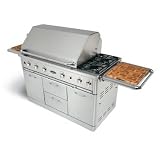 Capital Performance Series 52 Inch Gas Grill W/ Side Burners On Cart LP