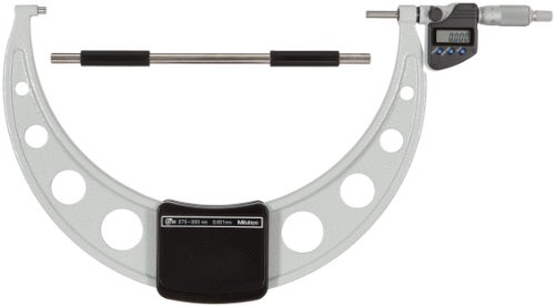 Mitutoyo Coolant Proof LCD Micrometer, Ratchet Stop, Metric