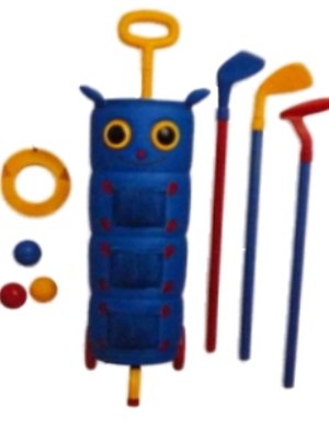 David Kirks Pitter Patter Caterpillar Golf Set Kids Golf Clubs Cart & Balls