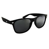 Vintage Wayfarer Style Sunglasses Black Matte