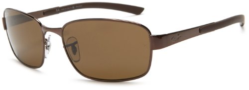 Ray-Ban RB3413P Rectangular Polarized Sunglasses