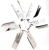 Derale 17218 Polished Blade Chrome Hub 18 Flex Fan