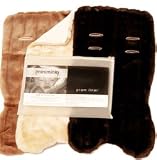 Minimink Ultra Soft Faux Fur Pram Baby Stroller Liner-Chocolate
