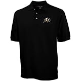 Colorado Buffaloes Black Pique Polo at Football Fanatics