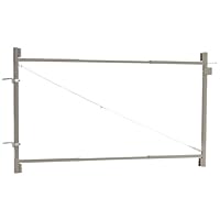 Adjust-A-Gate AG 60 2-Rail Contractor Quality Gate Kit, 60-Inch to 96-Inch by 45-Inch Height