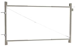 Adjust-A-Gate AG 60 2-Rail Contractor Quality Gate Kit, 60-Inch to 96-Inch by 45-Inch Height