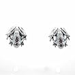 Frog Stud Earrings in Sterling Silver, #11514