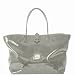 Dooney Bourke Large Patent Leather Cindy Bag Tote Grey