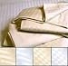 Damask Striped Flat Sheet Twin White