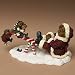 Boyd's Bears Santa Bear with Jingle, Jangle and Joe... North pole Pastimes #228439