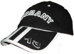 Fußball Cap/Kappe Deutschland - schwarz