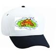 White Cap with frog, reptile, bullfrog, rana, catesbeiana