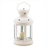 Candle Holder White Colonial Lantern Lamp