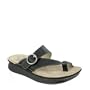 Eastland Women's Material Girl Thong Sandal,Black,10 M US