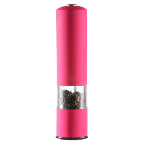 STOHA DESIGN 037630 Elektrische Salz oder Pfefferm&uuml;hle mit Licht, Kunststoff, pink Preisvergleich