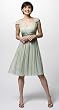 ROMANTIC CHARMEUSE TRIM DRESS