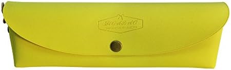 Joytutu Pure Color Pencil Pouch Pencil Case with Button Closure for Students (Yellow)