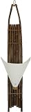Distinctive Wall Mounted Lantern Lamp Lighting - 40" Baku Japanese Design Bamboo Wall Sconce - Dark Stain