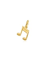 Musical Note Charm in 14 Karat Yellow Gold