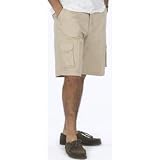Mens Khaki Cotton Cargo Shorts Case Pack 48