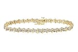 1 Carat Chocolate Diamond 14K Gold Bracelet