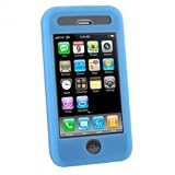 Blue Silicone Sleeve Without Belt Clip for Apple iPhone 3G