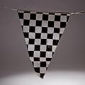 100 Ft Black White Checkered Flags Banner Pennant Car Racing Kid's Toy