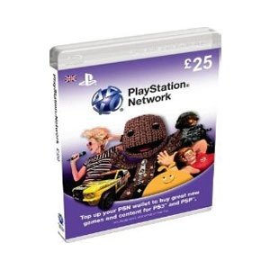 25 Playstation Network Card PSN PS3