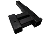 TMS RECEIVER-HITCH-EXTENSION 4000-Pound Double Hitch 2-Inch Receiver Adapter Extension Extender Tow Boat RV Motorcycle Rack