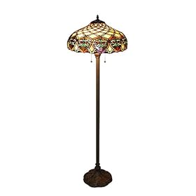 Baroque Tiffany-Style Floor Lamp by 