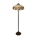 Baroque Tiffany-Style Floor Lamp