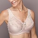 Glamorise Natural Wire Lace Support Bra