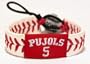 St. Louis Cardinals Albert Pujols Jersey Baseball Bracelet Genuine Quality Leather Two Loops