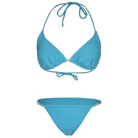 Buy KALI GIRLZ Turquoise Triangle Top Bikini by KALI GIRLZ